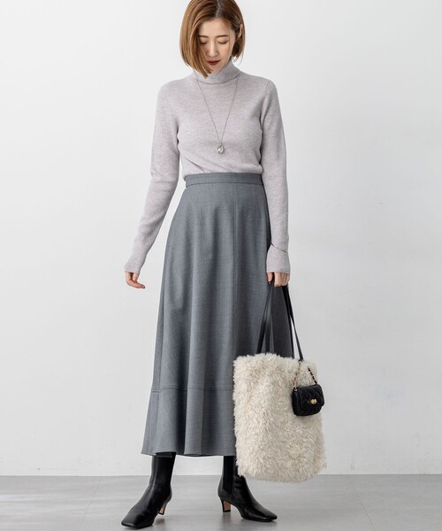 タグ付き✨23区 ニジュウサンク　ニット　ウール　タートル　ボタン　44 23区（ニジュウサンク） ニット セーター 「見上愛さん着用/WEB限定