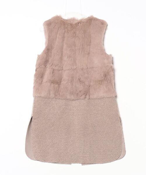 「LHELBIE」 コート M スモークピンク レディース_画像2