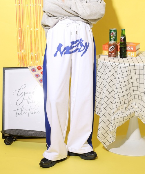 NERDY パンツ サイドブロック2WAYスウェットパンツ レディース