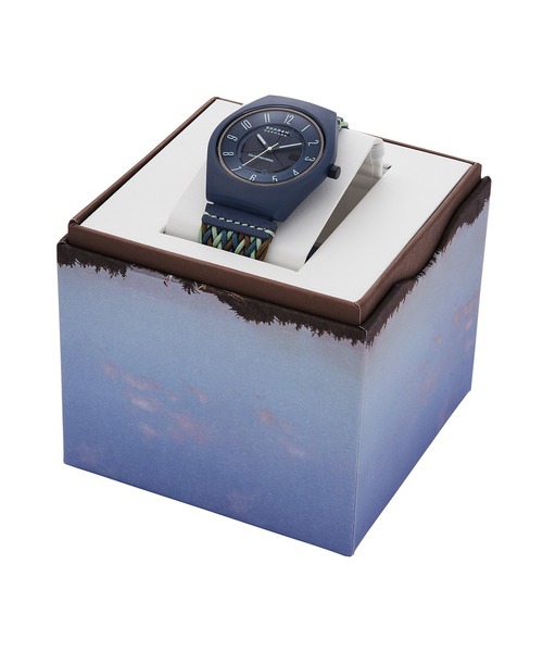 「SKAGEN」 アナログ腕時計 FREE ネイビー メンズ_画像7