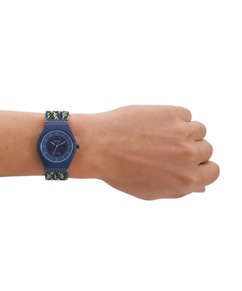 「SKAGEN」 アナログ腕時計 FREE ネイビー メンズ_画像8