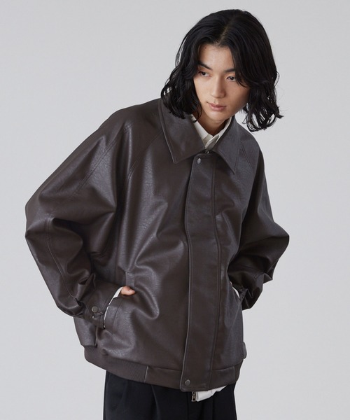 LUENNA ブルゾン アウター 「LUENNA」Regular Collar Zip Blouson