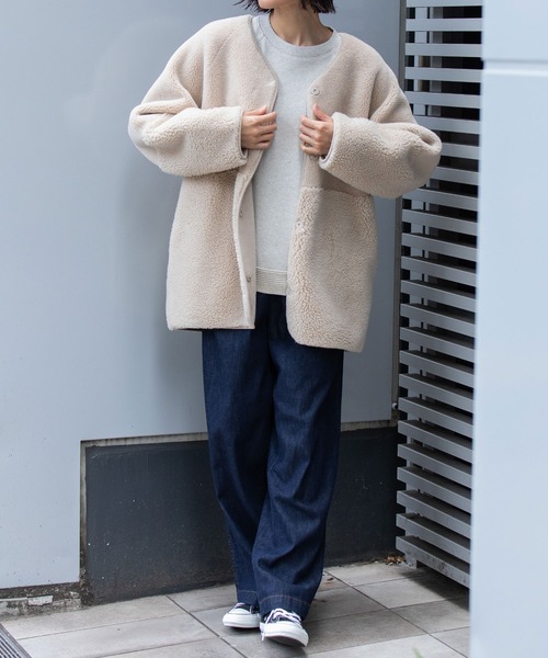 Munich（ミューニック） ムートンコート ボアコート ウールシープボア