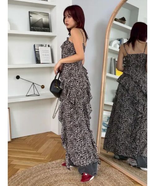 EVRIS（エヴリス） ワンピース ギャザーアシンメトリーロング