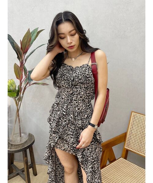 EVRIS（エヴリス） ワンピース ギャザーアシンメトリーロング