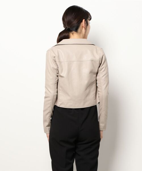 「M.deux」 ライダースジャケット MEDIUM ブラック レディース_画像4