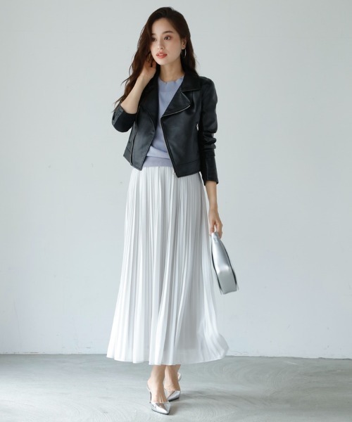 「M.deux」 ライダースジャケット MEDIUM ブラック レディース_画像8