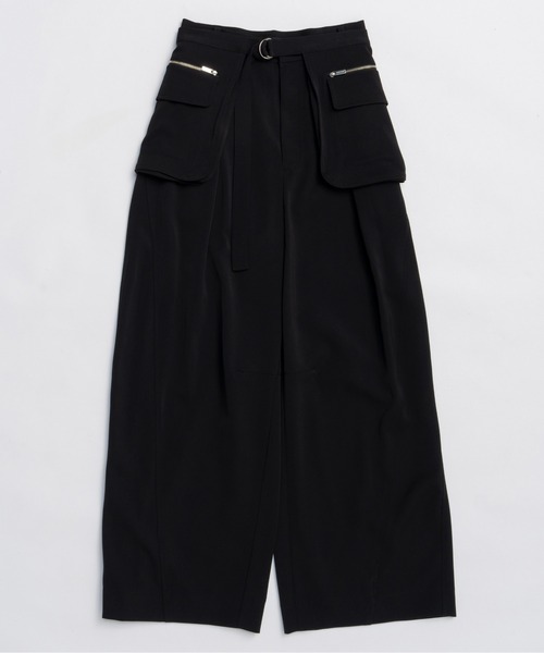 MAISON SPECIAL（メゾンスペシャル） ワイドパンツ パンツ Pocket Belt
