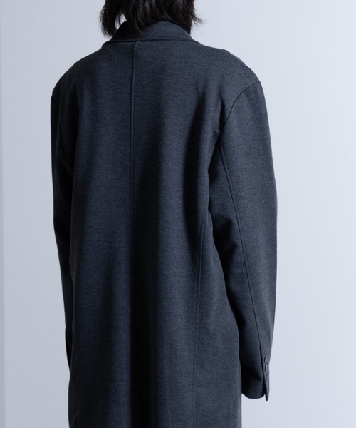 「NYLAUS」 チェスターコート M ブラック メンズ_画像5