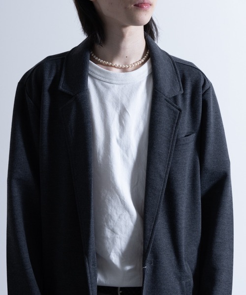 「NYLAUS」 チェスターコート M ブラック メンズ_画像8