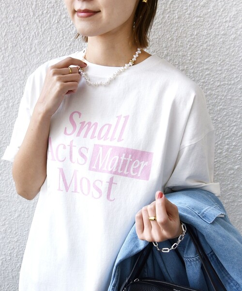 「＋81BRANCA」 半袖Tシャツ ONE SIZE ベージュ レディース_画像9