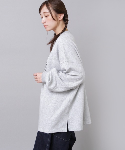 【チョコレート】M2553 "コーヒーどうですか"プリントビッグプルオーバー URCH RNA tシャツ M2553 ”コーヒーどうですか”プリントビッグプル