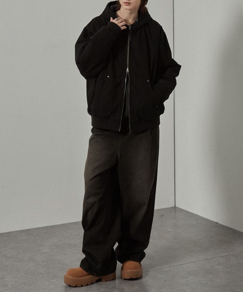 ブルゾン アウター 「Alfred Alex」ヴィンテージライク キルティング