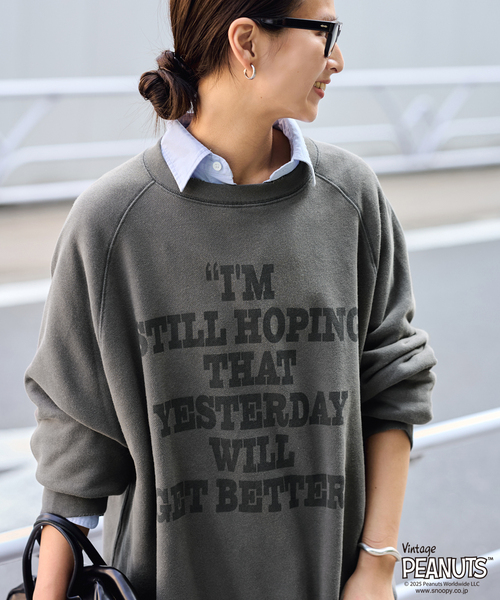 FRAMeWORK トレーナー スウェット MEAN MACHINE AGE 別注PEANUTS