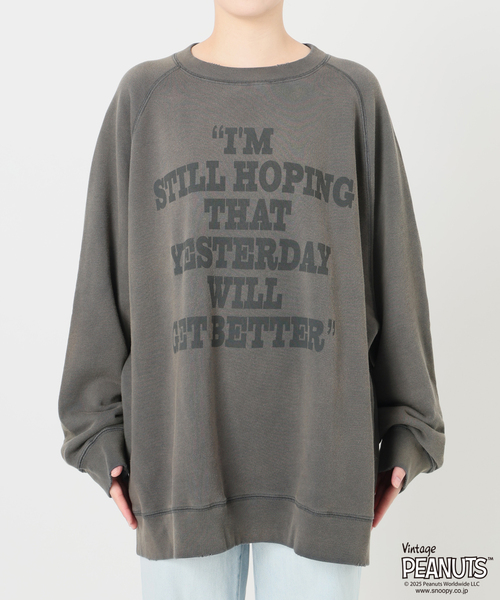 FRAMeWORK トレーナー スウェット MEAN MACHINE AGE 別注PEANUTS