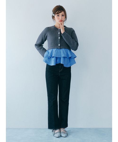 FURFUR（ファーファー） ジーンズ デニム デニムパンツ リボンステッチ