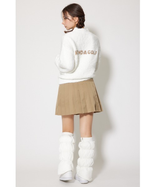 Rienda Golf フワフワ長袖セーター ベージュ リエンダゴルフ秋冬ウェア