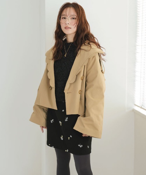 DONOBAN（ドノバン） カバーオール スカラップショートトレンチ