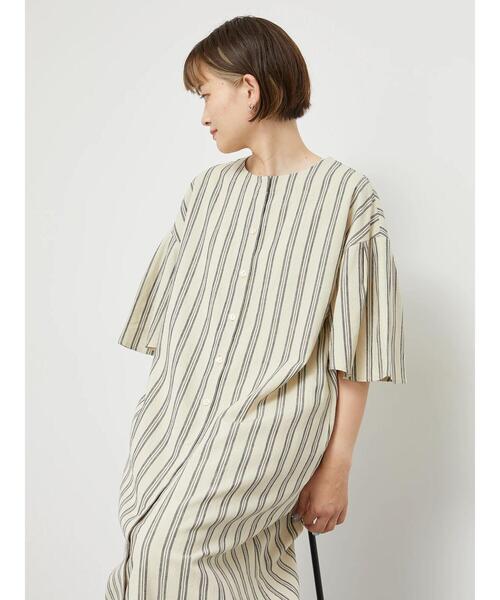 「sm2rhythm」 半袖ワンピース F ベージュ レディース_画像3