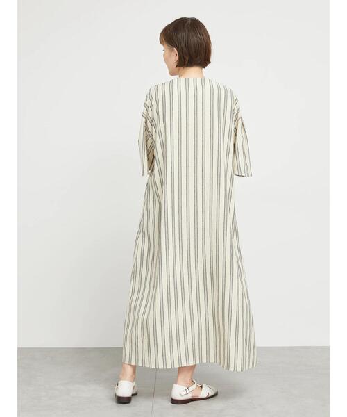 「sm2rhythm」 半袖ワンピース F ベージュ レディース_画像6