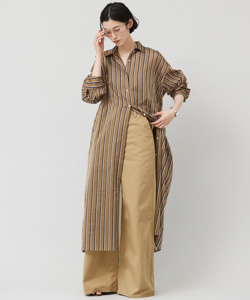 Curensology 「Curensology」 シャツワンピース FREE ネイビー