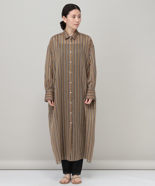 Curensology 「Curensology」 シャツワンピース FREE ネイビー