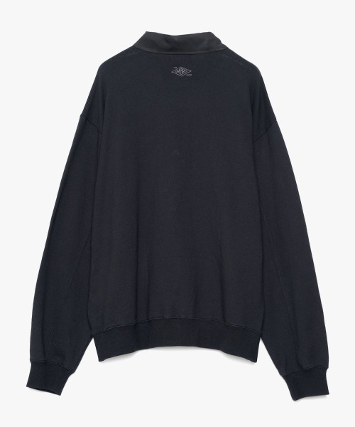 Umbro 黒 長袖 トレーナー overprint umbro（アンブロ） トレーナー スウェット UMBRO HOUSE Shirt Collar