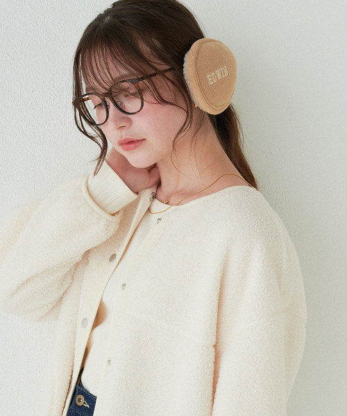 【新品未使用】VAUNDY ニット帽・イヤーマフ HATMIKKE（ハットミッケ） 帽子 ハット EDWINフリースイヤーマフ