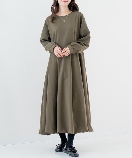 ワンピース 「refinedworks」 大人フェミニン な バルーンワンピース