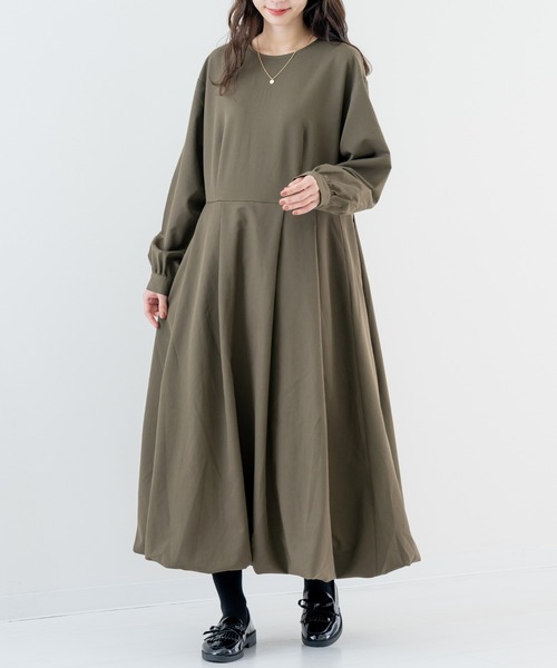 ワンピース 「refinedworks」 大人フェミニン な バルーンワンピース