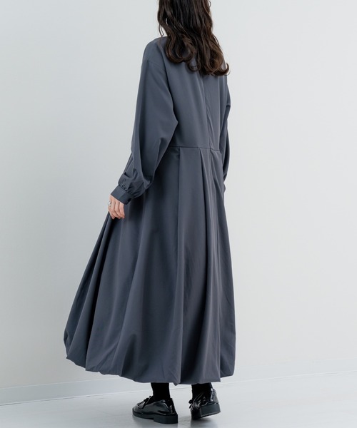 ワンピース 「refinedworks」 大人フェミニン な バルーンワンピース