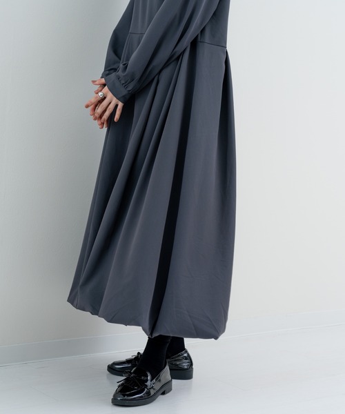 ワンピース 「refinedworks」 大人フェミニン な バルーンワンピース