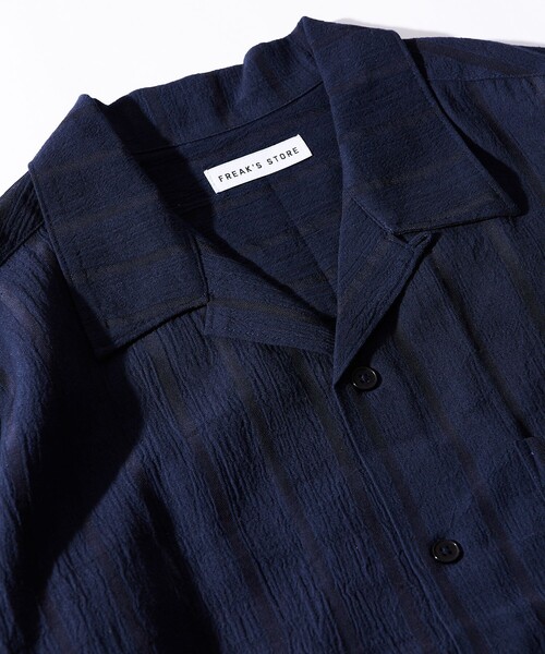 「FREAK'S STORE」 半袖シャツ SMALL サックスブルー メンズ_画像3