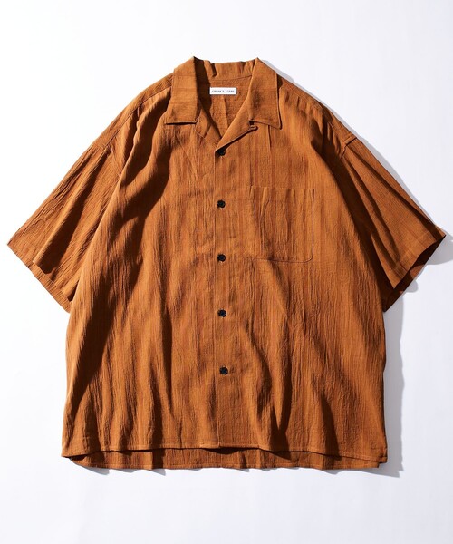 「FREAK'S STORE」 半袖シャツ SMALL サックスブルー メンズ_画像7