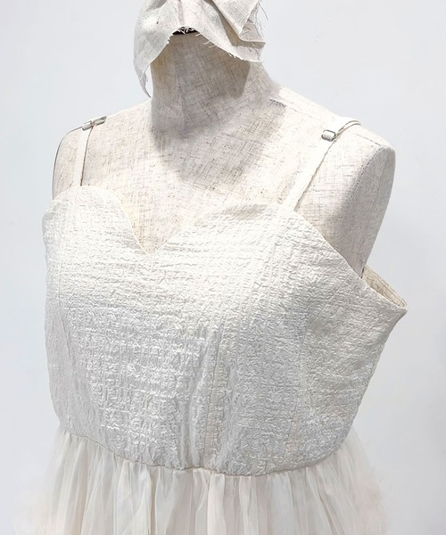 「DearMyLoveRose」 キャミソールワンピース 6L グレー レディース_画像5