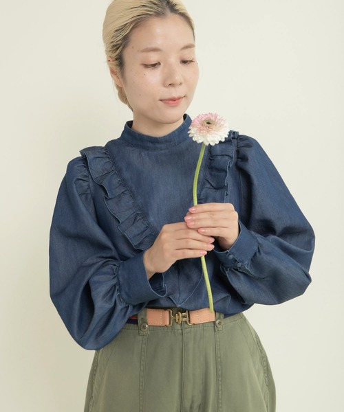 dot and stripes child woman フリル　ブラウス Dot＆Stripes CHILD WOMAN（ドット＆ストライプス チャイルドウーマン