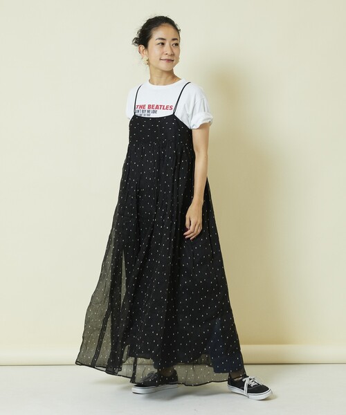 「Freada」 キャミソールワンピース ONE SIZE ホワイト レディース_画像9