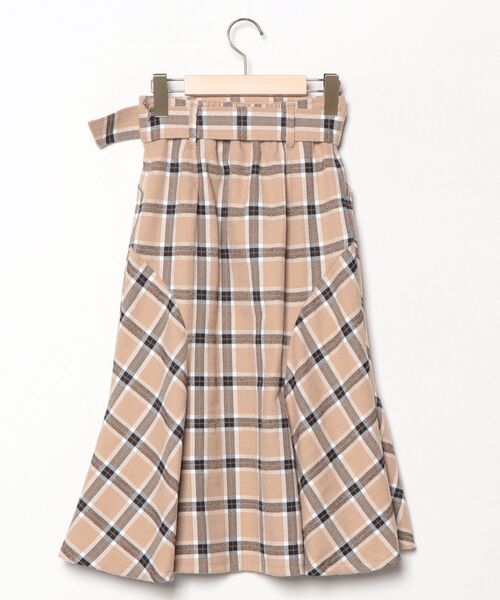 「WILLSELECTION」 チェック柄スカート S ブラウン レディース_画像2