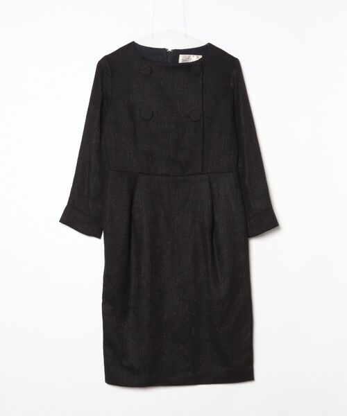 DRESS LAB（ドレスラボ） 7分袖ワンピース M ブラック レディース