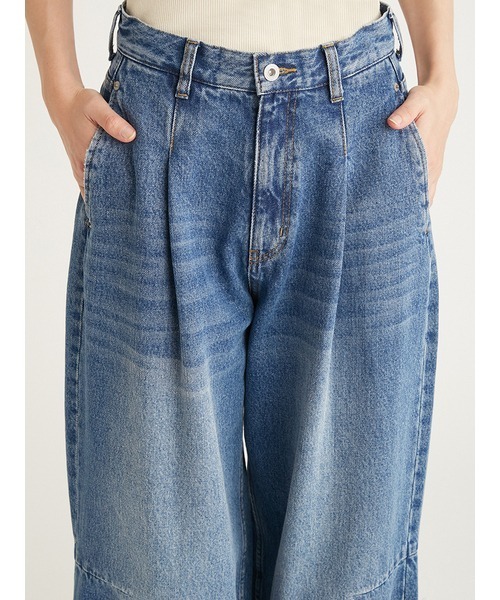 「emmi」 デニムパンツ 0 ブラック レディース_画像3