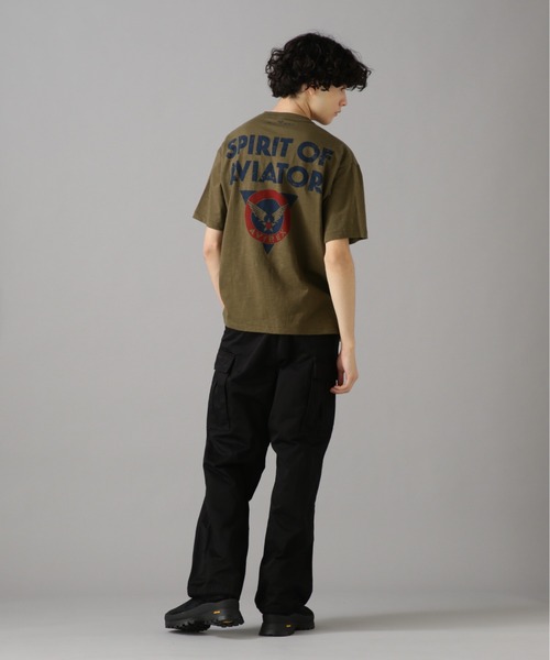 「AVIREX」 半袖Tシャツ X-LARGE オフホワイト メンズ_画像6