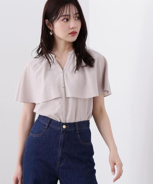 「PROPORTION BODY DRESSING」 ノースリーブブラウス FREE ベージュ レディース_画像3