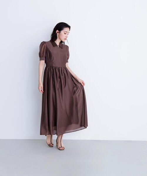 「NATURAL BEAUTY BASIC」 シャツワンピース SMALL ブルー レディース_画像8
