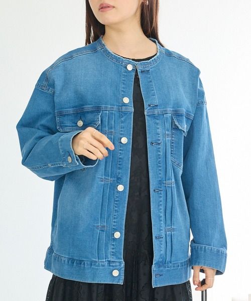 leur logette カーディガン+デニムジャケット Levi's（リーバイス