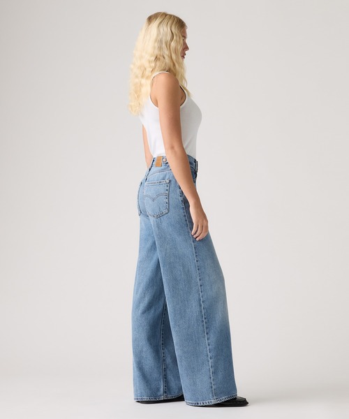 Levi's ブルーワイドパンツ サイズ27 Levi's（リーバイス） ワイドパンツ ワイドデニム パンツレディース パンツ