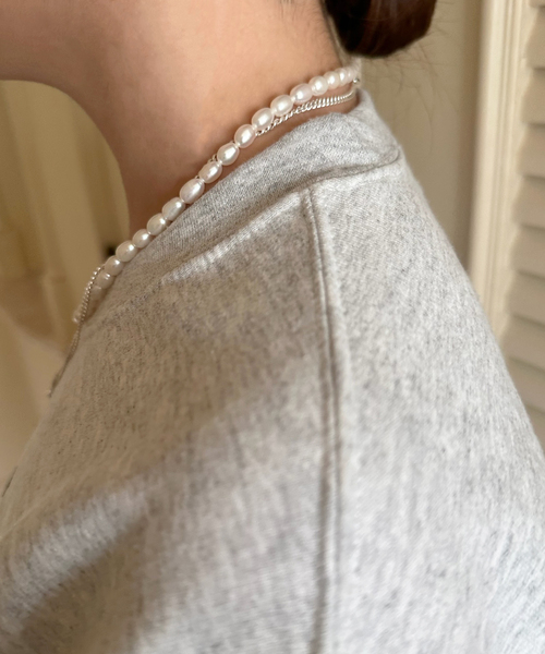 ネックレス 「SASKIA DIEZ/サスキア ディツ」GRAND IDENTITY PEARLNECKLACE レディースの画像