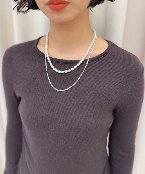 ネックレス 「SASKIA DIEZ/サスキア ディツ」GRAND IDENTITY PEARLNECKLACE レディースの画像