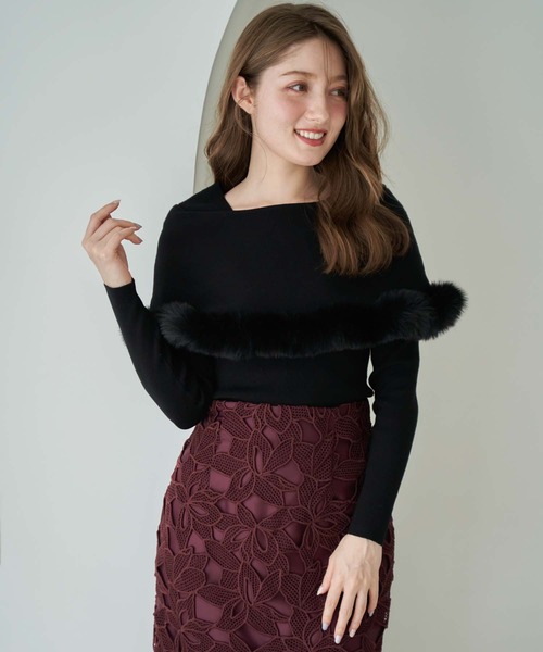 「NOELA」 長袖ニット フリー オフホワイト レディース_画像4