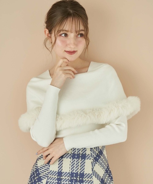 「NOELA」 長袖ニット フリー オフホワイト レディース_画像8