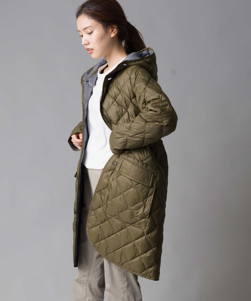 「OMNES」 ダウンコート SMALL ネイビー レディース_画像6
